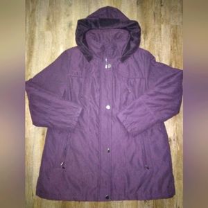 NWOT- Croft & Barrow - Soft Satin & Suede Purple Jacket.